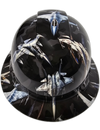 Urban Camo Fighter Jets Custom Hydro Dipped Full Brim Hard Hat - Front View