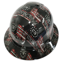 1776 We The People USA America Custom Hydro Dipped Full Brim Hard Hat - Front View