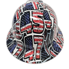 45 47 President Custom Hydro Dipped Full Brim Hard Hat - Front View