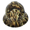 King's And Queens Custom Hydro Dipped Full Brim Hard Hat - Front View