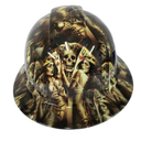 King's And Queens Custom Hydro Dipped Full Brim Hard Hat - Front View