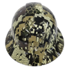 Desolve Wing Camo Desert Custom Hydro Dipped Full Brim Hard Hat - Front View