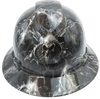 Dark Raiser Skulls Custom Hydro Dipped Full Brim Hard Hat - Front View