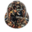 Country Boy Camo Deep Woods Custom Hydro Dipped Full Brim Hard Hat - Front View