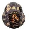 America 250 Years One Nation Strong Custom Hydro Dipped Full Brim Hard Hat - Front View
