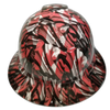 The Canadian Flag Custom Hydro Dipped Full Brim Hard Hat - Front View