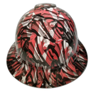 The Canadian Flag Custom Hydro Dipped Full Brim Hard Hat - Front View