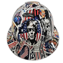 2024 Sticker Bomb Custom Hydro Dipped Full Brim Hard Hat - Front View