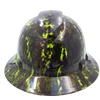 Proveil Reaper Z Camo Lime Custom Hydro Dipped Full Brim Hard Hat - Front View