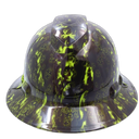 Proveil Reaper Z Camo Lime Custom Hydro Dipped Full Brim Hard Hat - Front View