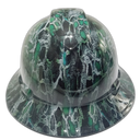 Super Snake Skin Custom Hydro Dipped Full Brim Hard Hat - Front View