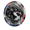 Jesus One Nation Under God Custom Hydro Dipped Full Brim Hard Hat - Front View