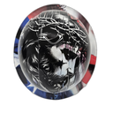 Jesus One Nation Under God Custom Hydro Dipped Full Brim Hard Hat - Front View