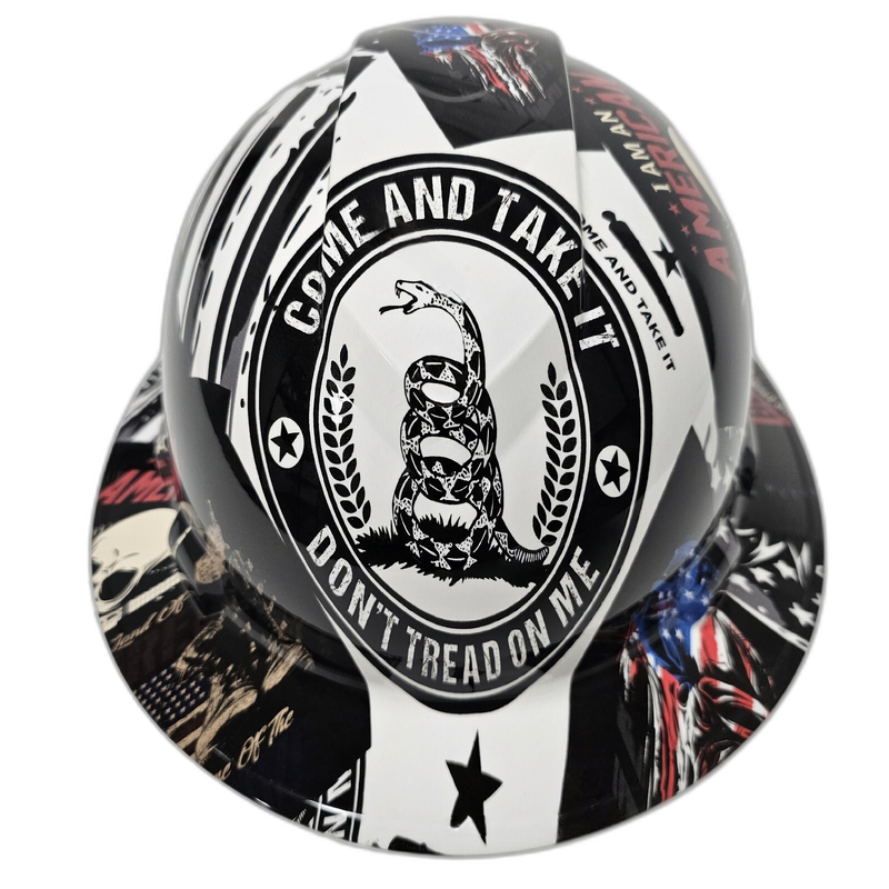 Come and Take It 2A Patriot hard hat front view