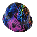 Blue Collar Daddy custom hydro dipped hard hat - left side