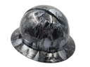 Paradise Lost Skulls Gunmetal Custom Hydro Dipped Full Brim Hard Hat - Left Side View
