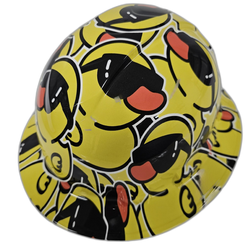 Rubber Duck Sunglasses hard hat left side view