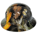 Pow/Mia Carolina Camo Woods Custom Hydro Dipped Full Brim Hard Hat - Left Side View