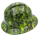 Skulls N Roses Custom Hydro Dipped Full Brim Hard Hat - Left Side View