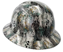 Hi Def Camo Series Custom Hydro Dipped Full Brim Hard Hat - Left Side View