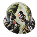 American Clown Show Democratic Clowns Custom Hydro Dipped Full Brim Hard Hat - Left Side View