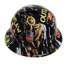 Vance Outlaw Hillbilly 2024 Pres Custom Hydro Dipped Full Brim Hard Hat - Left Side View