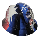 Im Voting For Convicted Felon Custom Hydro Dipped Full Brim Hard Hat - Left Side View