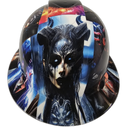 Wicked Art Extreme Custom Hydro Dipped Full Brim Hard Hat - Left Side View