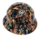 Country Boy Camo Deep Woods Custom Hydro Dipped Full Brim Hard Hat - Left Side View