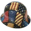 American Patchwork American Threads Custom Hydro Dipped Full Brim Hard Hat - Left Side View