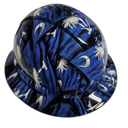 South Carolina State Flag Custom Hydro Dipped Full Brim Hard Hat - Left Side View