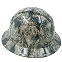 Pirate Skulls From The Grave Custom Hydro Dipped Full Brim Hard Hat - Left Side View