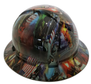 Donald Conceal Custom Hydro Dipped Full Brim Hard Hat - Left Side View