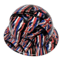 Hawaii State Flag Custom Hydro Dipped Full Brim Hard Hat - Left Side View