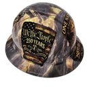 America 250 Years One Nation Strong Custom Hydro Dipped Full Brim Hard Hat - Left Side View