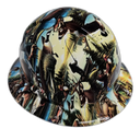 American Sportsman Fishing Hunting Custom Hydro Dipped Full Brim Hard Hat - Left Side View