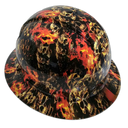Gate of Skulls Stacked Evil Custom Hydro Dipped Full Brim Hard Hat - Left Side View
