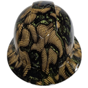 Wasp Hive Camo Intense 3D Custom Hydro Dipped Full Brim Hard Hat - Left Side View