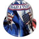Drill Baby Drill 2024 Custom Hydro Dipped Full Brim Hard Hat - Left Side View