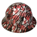 The Canadian Flag Custom Hydro Dipped Full Brim Hard Hat - Left Side View