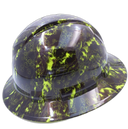Proveil Reaper Z Camo Lime Custom Hydro Dipped Full Brim Hard Hat - Left Side View