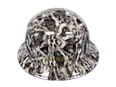 Screaming Skull Custom Hydro Dipped Full Brim Hard Hat - Left Side View