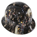 Us Navy We The People Don't Tread On Me Custom Hydro Dipped Full Brim Hard Hat - Left Side View