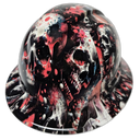 Boody Skull Abstract Skulls Skull Camo Custom Hydro Dipped Full Brim Hard Hat - Left Side View