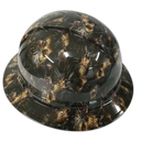 Cyborg Skull Mechanical Custom Hydro Dipped Full Brim Hard Hat - Left Side View
