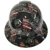 1776 We The People USA America Custom Hydro Dipped Full Brim Hard Hat - Left Side View