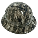 War Machine Camo Tanks Planes Ships Custom Hydro Dipped Full Brim Hard Hat - Left Side View