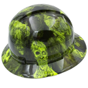 Bio Hazard Zombie Custom Hydro Dipped Full Brim Hard Hat - Left Side View