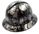Demonic Skulls Art Custom Hydro Dipped Full Brim Hard Hat - Right Side View