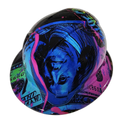 Blue Collar Daddy custom hydro dipped hard hat - right side